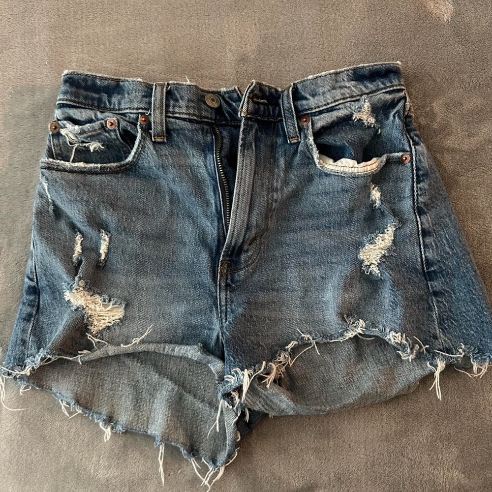 Abercrombie & Fitch Light Blue Denim Shorts